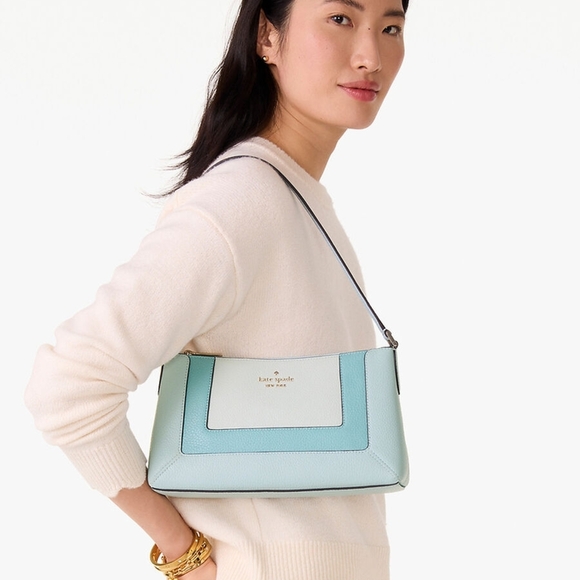 Kate Spade NWT Lena Medium Shoulder Bag Multi Blue - Picture 10 of 11